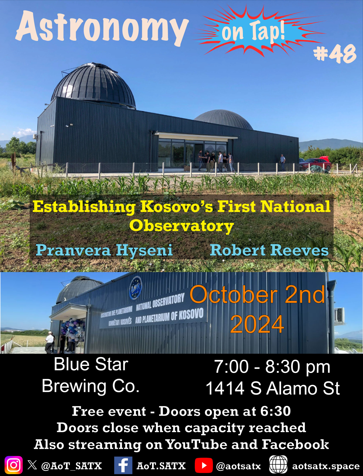 AoT SATX 48: Establishing Kosovo's First National Observatory