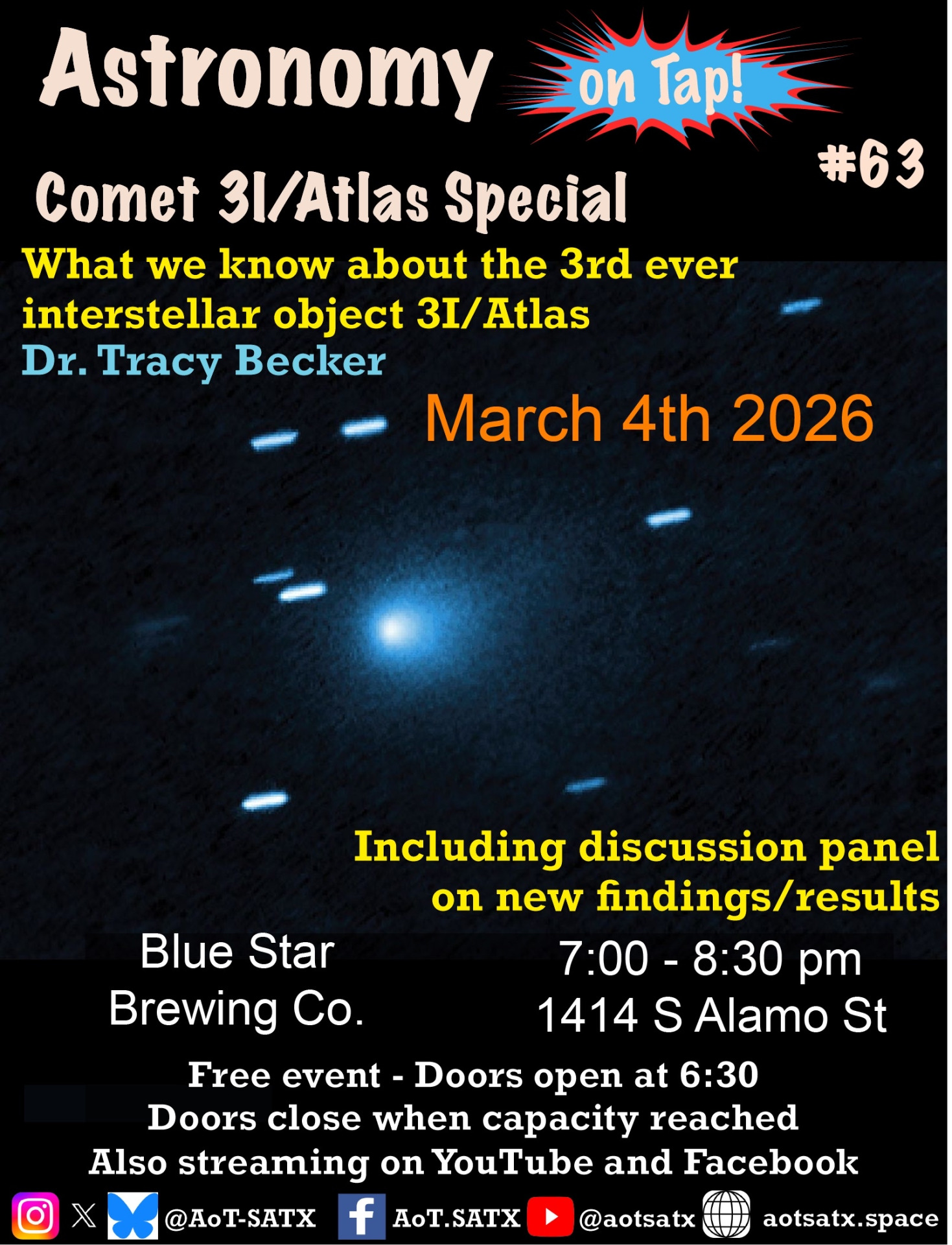 AoT SATX 63: Comet 3I/Atlas Special